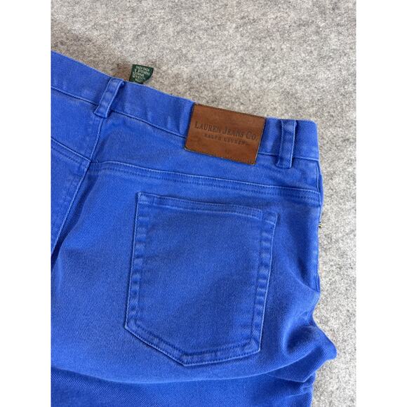 VINTAGE Lauren Jeans Co Ralph Lauren Jeans Womens Size 14 Blue High Rise Y2K - Picture 7 of 9